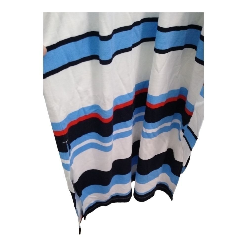 Banana Republic Striped Ponte Sleeveless Maxi Vacation Resortwear Dress Sz S - Picture 5 of 6